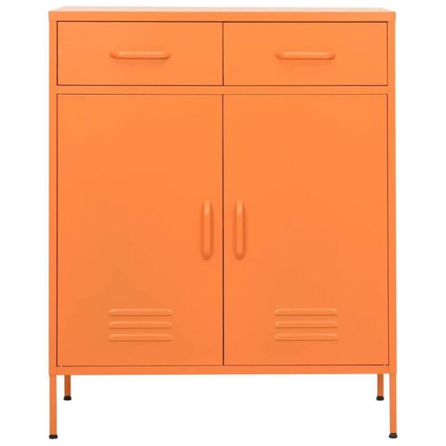 Berkfield Home Storage Cabinet Orange 80x35x101.5 cm Steel - image 1