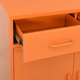 Berkfield Home Storage Cabinet Orange 80x35x101.5 cm Steel - thumbnail 6