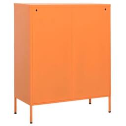 Berkfield Home Storage Cabinet Orange 80x35x101.5 cm Steel - thumbnail 4