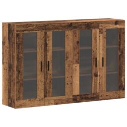Berkfield Home Wall Mounted Cabinets 2 pcs Old Wood 69.5x34x90 cm Engineered Wood in Brown - thumbnail 2