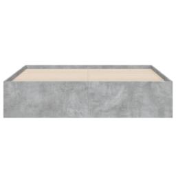 Berkfield Home Bed Frame with Drawers without Mattress Concrete Grey 140x200 cm - thumbnail 6
