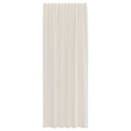 Berkfield Home Voile Curtains with Rod Pockets 2 pcs Cream - thumbnail 4