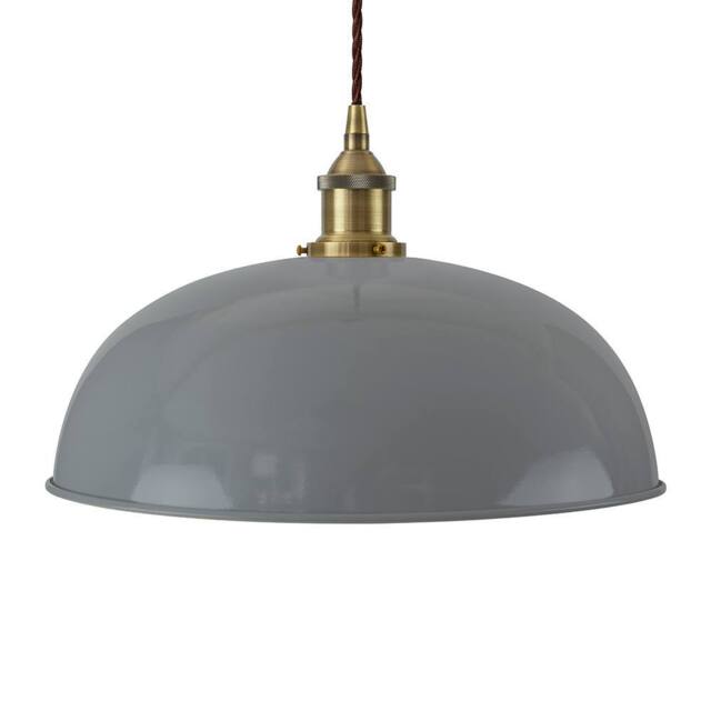 SE Home French Grey Worcester Pendant Light - Antique Brass - Brown Twisted - image 1