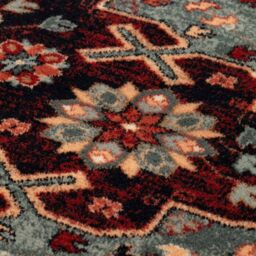 The Rug Shop UK Green Wool Border Floral Traditional Easy To Clean Area Rug - Size: 200 cm x 300 cm - thumbnail 2