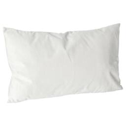Nicola Spring Rectangle Velvet Cushion - 60cm x 40cm in Cream - Size: 60 cm x 40 cm - thumbnail 1