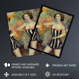 "Artery8 Pony Ballet Theater Dancer Glackens Wall Art Poster Print - Size: W12"" x H16""" - thumbnail 2