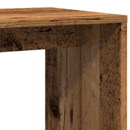 Berkfield Home Side Table Old Wood 59x36x38 cm Engineered Wood in Brown - Size: 59 x 36 x 38 cm - thumbnail 7