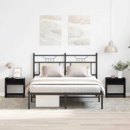 Berkfield Home Bedside Cabinets 2 pcs Black Oak 40x30x40 cm Engineered Wood - Size: 40 x 30 x 40 cm - thumbnail 1