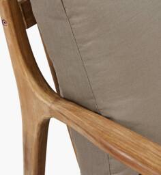 Ruma Taupe & Natural Acacia Wood 4 Seater Garden Corner Set - thumbnail 9