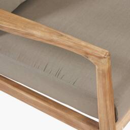 Ruma Taupe & Natural Acacia Wood 4 Seater Garden Corner Set - thumbnail 8
