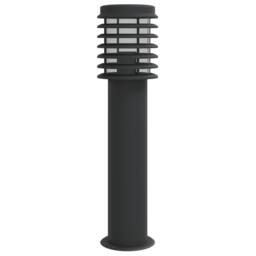 Berkfield Home Outdoor Floor Lamps 3pcs Black 60 cm Stainless Steel - thumbnail 4
