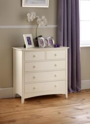 Ashfield Stone White 5 Drawer Chest in Ivory - thumbnail 2