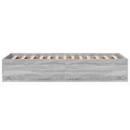 Berkfield Home Bed Frame without Mattress Grey Sonoma 90x200 cm - thumbnail 5