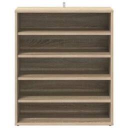 Berkfield Home Shoe Cabinet Sonoma Oak 60x35x70 cm Engineered Wood in Brown - Size: 60 x 35 x 70 cm - thumbnail 5