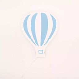 Marco Paul Blue Hot Air Balloon Night Light Nursery Kid's Room Decoration Wall Lamp Chord - thumbnail 2