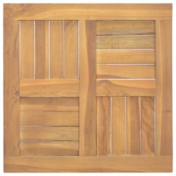 Berkfield Home Square Table Top 50x50x2.5 cm Solid Wood Teak in Brown - thumbnail 2