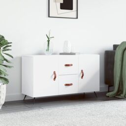 Berkfield Home Sideboard White 100x36x60 cm Engineered Wood - Size: 100 x 36 x 60 cm - thumbnail 1
