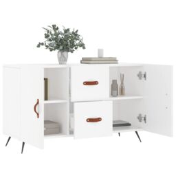 Berkfield Home Sideboard White 100x36x60 cm Engineered Wood - Size: 100 x 36 x 60 cm - thumbnail 4