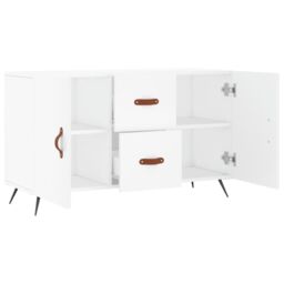 Berkfield Home Sideboard White 100x36x60 cm Engineered Wood - Size: 100 x 36 x 60 cm - thumbnail 5