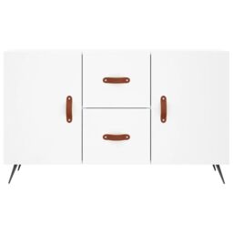 Berkfield Home Sideboard White 100x36x60 cm Engineered Wood - Size: 100 x 36 x 60 cm - thumbnail 6