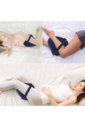 KDMD Memory Foam Leg Alignment Pillow for Side Sleepers Sciatica in Blue - thumbnail 9