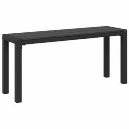 Berkfield Home 3-Piece Garden Dining Set - Steel & WPC in Black - thumbnail 6