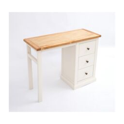 Cabinet Bits Castelli 3 Drawer Desk - Dressing Table Brass Knob in Off-White - thumbnail 3