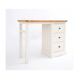 Cabinet Bits Castelli 3 Drawer Desk - Dressing Table Brass Knob in Off-White - thumbnail 2
