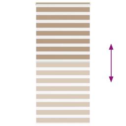 Berkfield Home Elegant Zebra Blind Sand Brown 115x230 cm Fabric Width 110.9 cm P - thumbnail 5