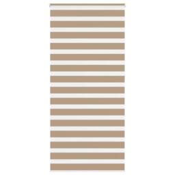 Berkfield Home Elegant Zebra Blind Sand Brown 115x230 cm Fabric Width 110.9 cm P - thumbnail 2