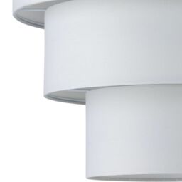 First Choice Lighting Set of 2 Barty - White 38cm Tiered Pendant Shades - thumbnail 4