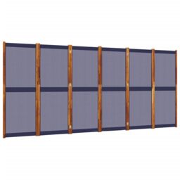 Berkfield Home 6-Panel Room Divider Dark Blue 420x180 cm - thumbnail 2