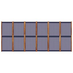 Berkfield Home 6-Panel Room Divider Dark Blue 420x180 cm - thumbnail 4