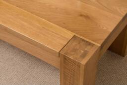 Thats Furniture Kuba Chunky Small Oak Coffee Table for Living Room in Light Oak - thumbnail 4