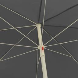 Berkfield Home Beach Umbrella Anthracite 240 cm in Black - thumbnail 5