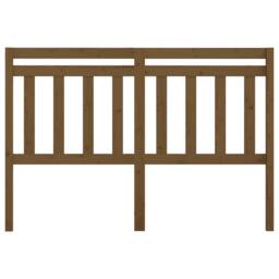 Berkfield Home Beautiful Bed Headboard Honey Brown 146x4x100 cm Solid Wood Pine - Size: 146 x 4 x 100 cm - thumbnail 1