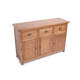 Cabinet Bits Padua Lacquered 3 Drawer 3 Door Sideboard Brass Cup Handle in Brown - thumbnail 5