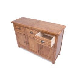 Cabinet Bits Padua Lacquered 3 Drawer 3 Door Sideboard Brass Cup Handle in Brown - thumbnail 6