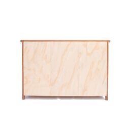 Cabinet Bits Padua Lacquered 3 Drawer 3 Door Sideboard Brass Cup Handle in Brown - thumbnail 2