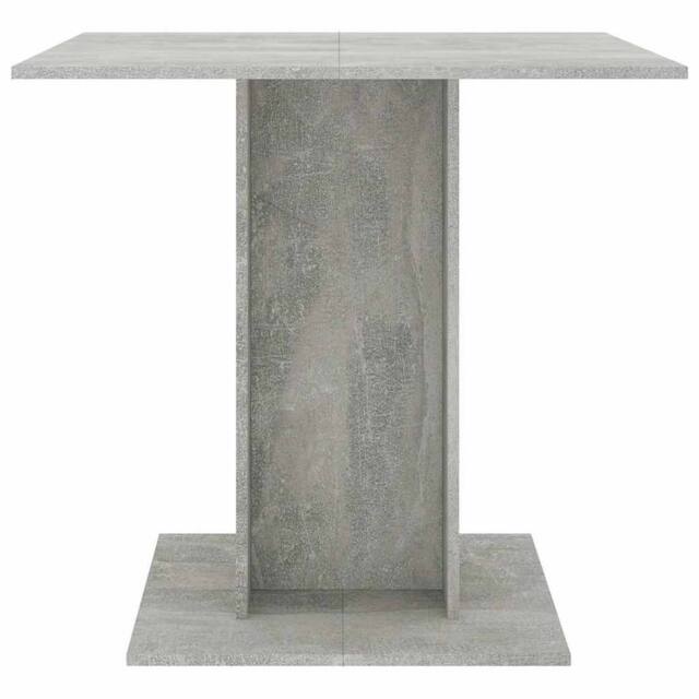 Berkfield Home Beautiful Dining Table Concrete Grey 80x80x75 cm Engineered Wood - Size: 80 x 80 x 75 cm - image 1