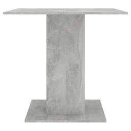 Berkfield Home Beautiful Dining Table Concrete Grey 80x80x75 cm Engineered Wood - Size: 80 x 80 x 75 cm - thumbnail 4