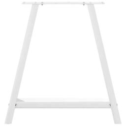 Berkfield Home Coffee Table Legs A-Shaped 2 pcs White¬†70x(72-73) cm Steel in White - thumbnail 5