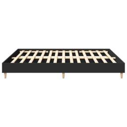 Berkfield Home Durable Bed Frame No Mattress Black 200x200 cm Engineered Wood - thumbnail 6