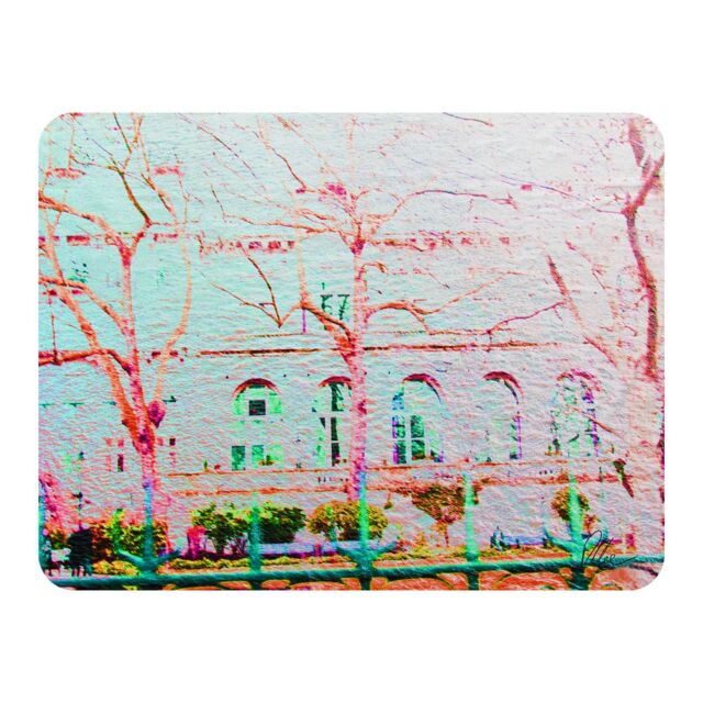 Benjamin Tate Design Red Tree In London Blanket in Natural - Size: 120 cm x 150 cm - image 1