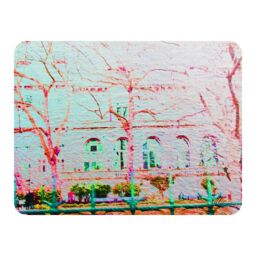 Benjamin Tate Design Red Tree In London Blanket in Natural - Size: 120 cm x 150 cm - thumbnail 1