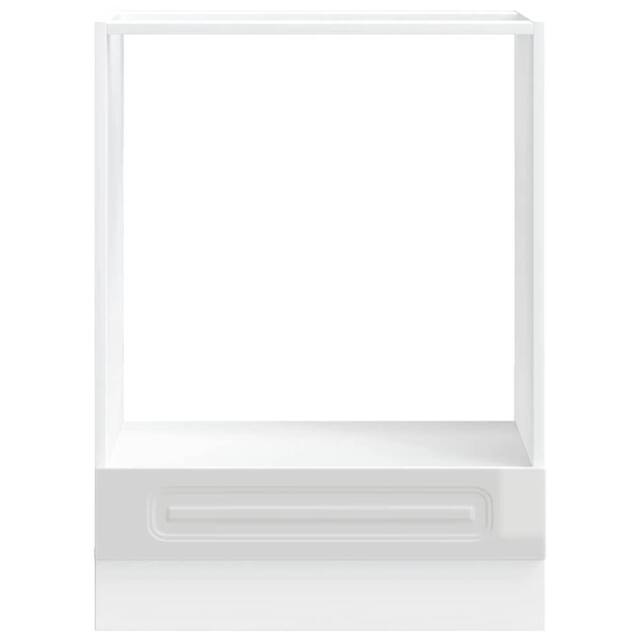 Berkfield Home Oven Cabinet Kalmar High Gloss White Engineered Wood - image 1