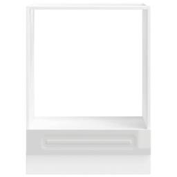 Berkfield Home Oven Cabinet Kalmar High Gloss White Engineered Wood - thumbnail 1