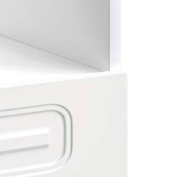 Berkfield Home Oven Cabinet Kalmar High Gloss White Engineered Wood - thumbnail 7