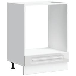 Berkfield Home Oven Cabinet Kalmar High Gloss White Engineered Wood - thumbnail 3