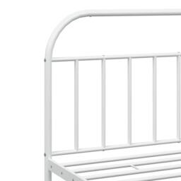 Berkfield Home Metal Bed Frame with Headboard & Footboard White 200x200 cm - thumbnail 9